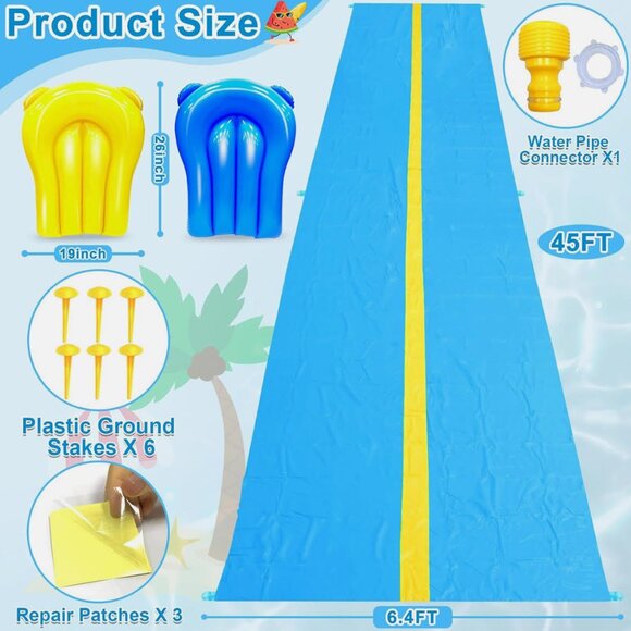 45Ft Huge Slip and Water Slide with Sprinkler - Picture 5 of 5